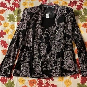 Alex Evenings glitter embellished twin set